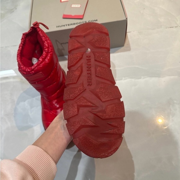 Hunter Vibrant Red Snow Boots - Picture 4 of 6